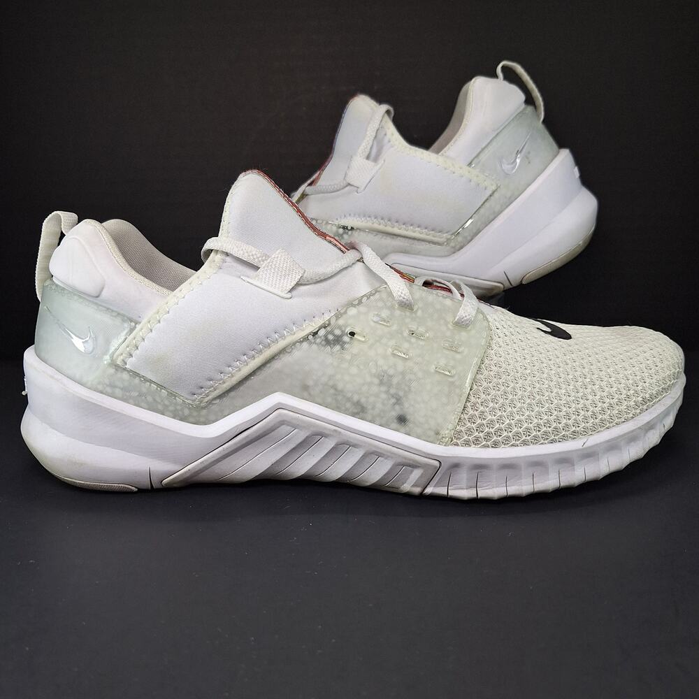 Nike Free X Metcon 2 Mens 11.5 Triple White CJ7834-100 Training Shoes Sneakers